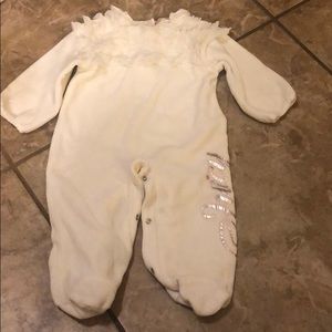 Juicy Couture Velour Footed Onesie